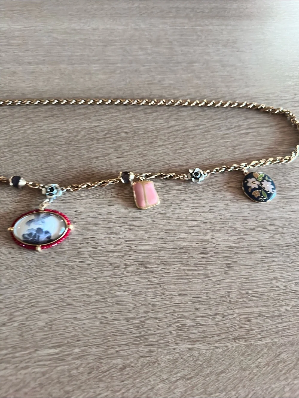 Zara Gold Tone Belt with Resin Charms - Picture 5 of 9